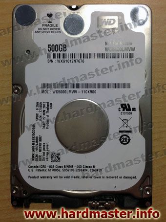 Wd5000lmvw подключение к sata